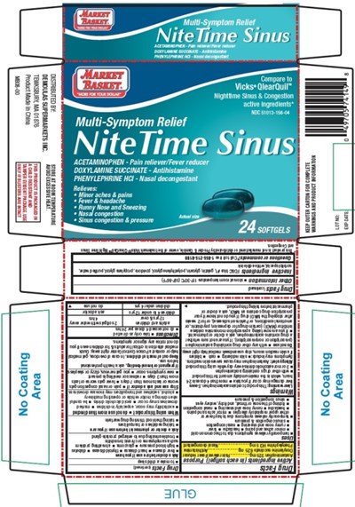 MB NiteTime Sinus 24ct.jpg Carton Label - MB NiteTime Sinus 24ct